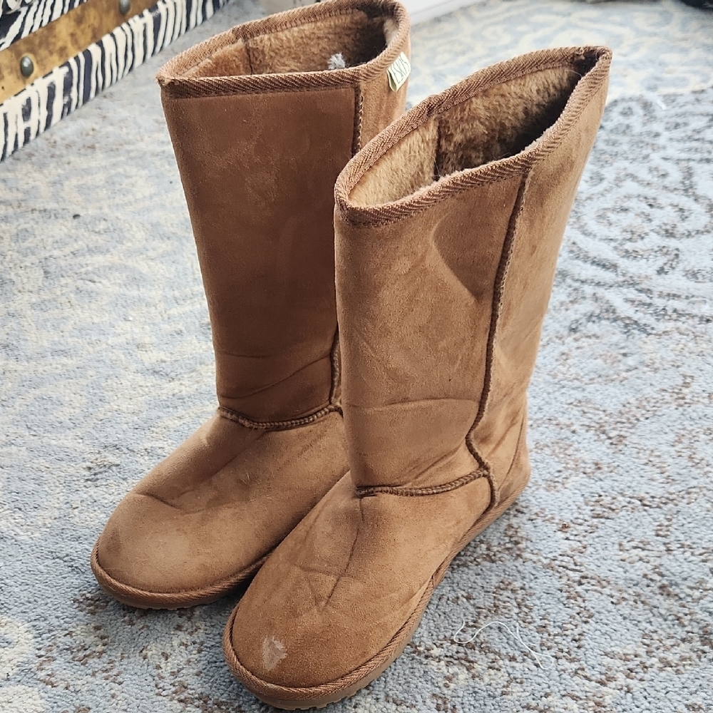 Eskis Faux Fur Lined Boots Brown 9
